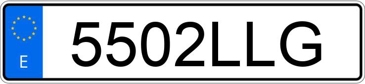 Numer rejestracyjny 5502LLG posiada CITROEN SPACETOURER