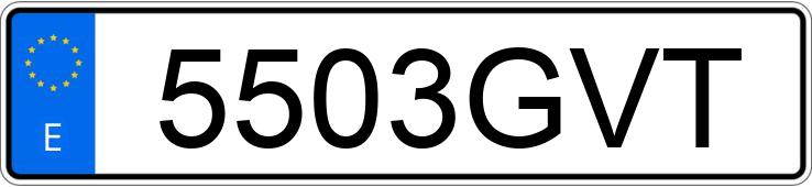 Numer rejestracyjny 5503GVT posiada MINI MINI