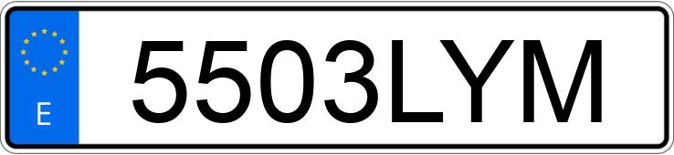 Numer rejestracyjny 5503LYM posiada SKODA KAROQ