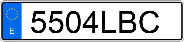 Numer rejestracyjny 5504LBC posiada MERCEDES GLA (156)