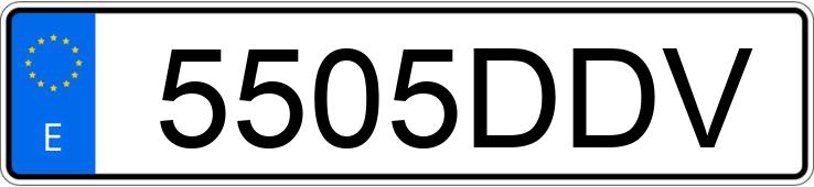 Numer rejestracyjny 5505DDV posiada RENAULT LAGUNA