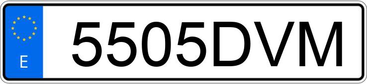 Numer rejestracyjny 5505DVM posiada JEEP GRAND CHEROKEE