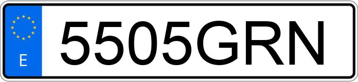 Numer rejestracyjny 5505GRN posiada MINI MINI Numer rejestracyjny 5505GRN posiada MINI MINI