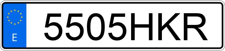 Numer rejestracyjny 5505HKR posiada SUZUKI SV 650