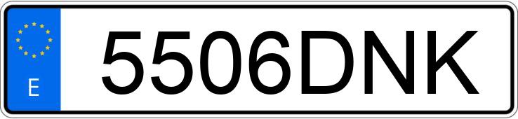 Numer rejestracyjny 5506DNK posiada TOYOTA COROLLA Numer rejestracyjny 5506DNK posiada TOYOTA COROLLA