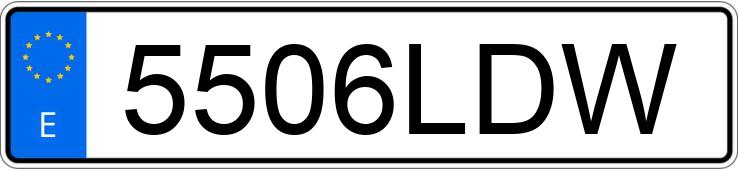 Numer rejestracyjny 5506LDW posiada TOYOTA LAND CRUISER