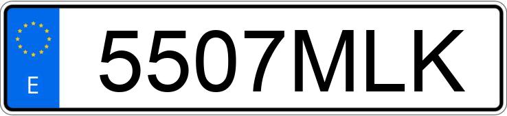 Numer rejestracyjny 5507MLK posiada LAND ROVER RANGE ROVER