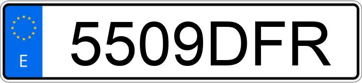 Numer rejestracyjny 5509DFR posiada ALFA ROMEO GT