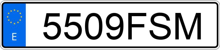 Numer rejestracyjny 5509FSM posiada MERCEDES SPRINTER