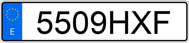 Numer rejestracyjny 5509HXF posiada BMW SERIE 4