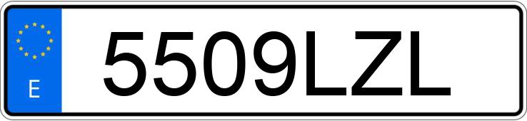 Numer rejestracyjny 5509LZL posiada SUZUKI SWACE