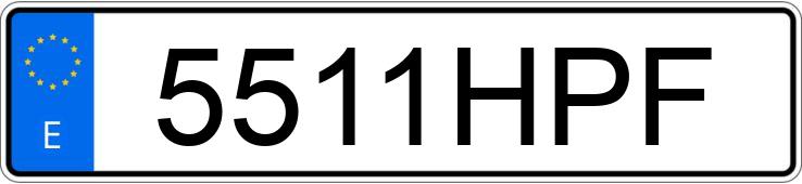 Numer rejestracyjny 5511HPF posiada AUDI A5 SPORTBACK