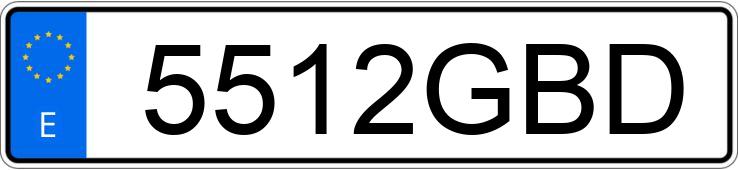 Numer rejestracyjny 5512GBD posiada KIA CEED