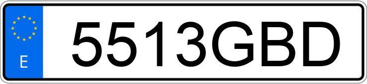 Numer rejestracyjny 5513GBD posiada AUDI A3 2.0 TDI LIM ED STRONIC