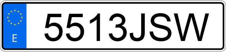 Numer rejestracyjny 5513JSW posiada AUDI A6 Numer rejestracyjny 5513JSW posiada AUDI A6