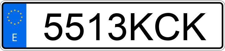 Numer rejestracyjny 5513KCK posiada CITROEN BERLINGO