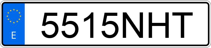 Numer rejestracyjny 5515NHT posiada JEEP WRANGLER