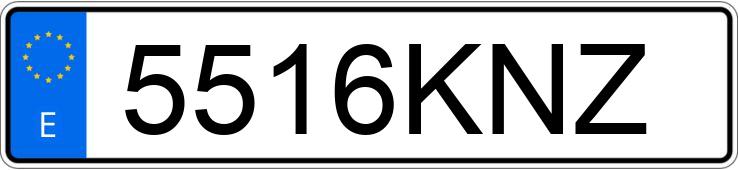 Numer rejestracyjny 5516KNZ posiada RENAULT ZOE