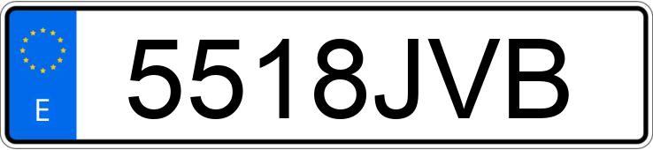 Numer rejestracyjny 5518JVB posiada SEAT IBIZA