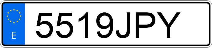 Numer rejestracyjny 5519JPY posiada BMW SERIE 3