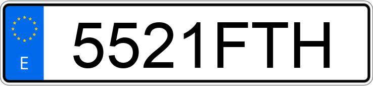 Numer rejestracyjny 5521FTH posiada CITROEN JUMPY