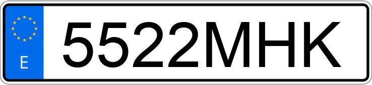 Numer rejestracyjny 5522MHK posiada FORD CUSTOM TOURNEO Numer rejestracyjny 5522MHK posiada FORD CUSTOM TOURNEO