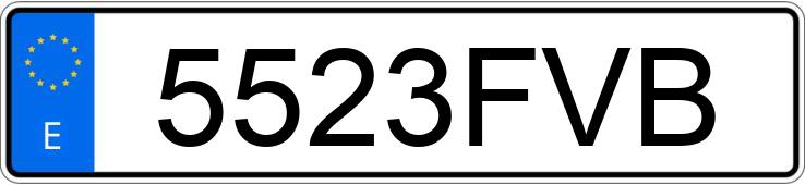 Numer rejestracyjny 5523FVB posiada BMW SERIE 5