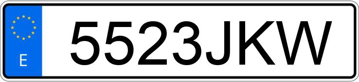 Numer rejestracyjny 5523JKW posiada OPEL ASTRA
