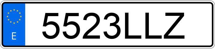 Numer rejestracyjny 5523LLZ posiada HONDA E