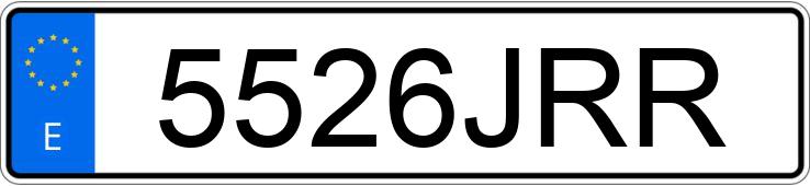 Numer rejestracyjny 5526JRR posiada BMW SERIE 4