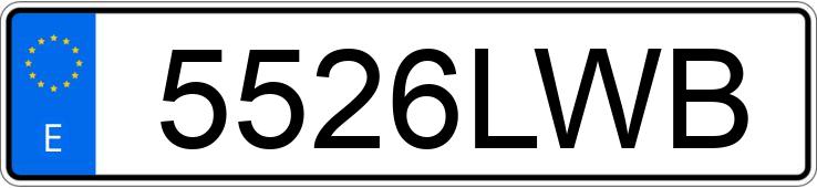 Numer rejestracyjny 5526LWB posiada YAMAHA NMAX