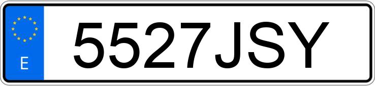Numer rejestracyjny 5527JSY posiada BMW SERIE 3