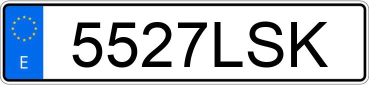 Numer rejestracyjny 5527LSK posiada MERCEDES G (463)
