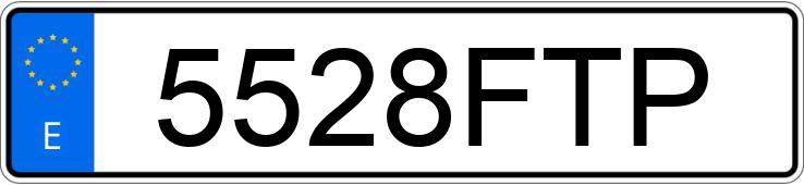 Numer rejestracyjny 5528FTP posiada BMW X3