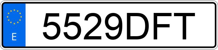 Numer rejestracyjny 5529DFT posiada HONDA CBF 600