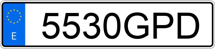 Numer rejestracyjny 5530GPD posiada KIA RIO