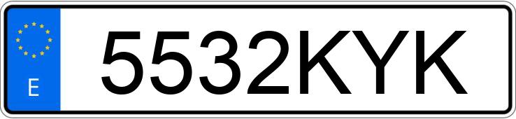 Numer rejestracyjny 5532KYK posiada FORD KUGA