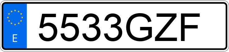 Numer rejestracyjny 5533GZF posiada CITROEN JUMPER