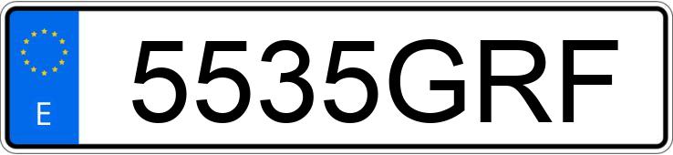 Numer rejestracyjny 5535GRF posiada MERCEDES E (212-207)