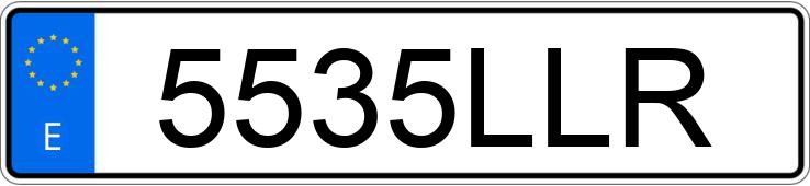 Numer rejestracyjny 5535LLR posiada BMW F 900