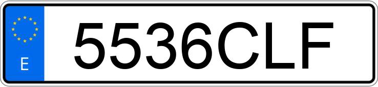 Numer rejestracyjny 5536CLF posiada VOLKSWAGEN TOUAREG