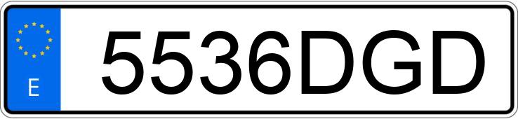 Numer rejestracyjny 5536DGD posiada CITROEN BERLINGO