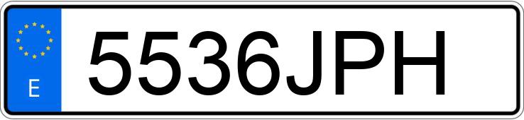 Numer rejestracyjny 5536JPH posiada HYUNDAI I20