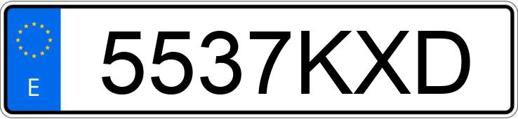 Numer rejestracyjny 5537KXD posiada HONDA AFRICA TWIN