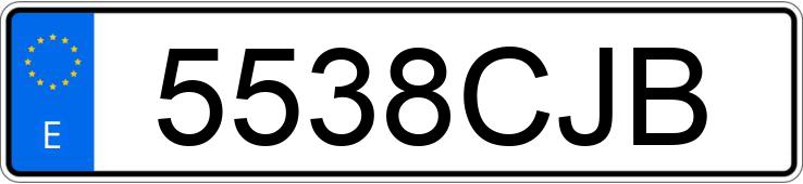 Numer rejestracyjny 5538CJB posiada NISSAN MICRA