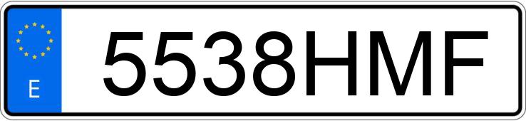 Numer rejestracyjny 5538HMF posiada TOYOTA RAV4