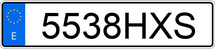 Numer rejestracyjny 5538HXS posiada RENAULT CLIO