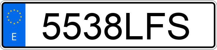Numer rejestracyjny 5538LFS posiada MERCEDES B (247)