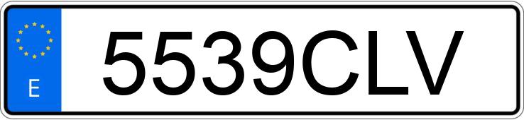 Numer rejestracyjny 5539CLV posiada CITROEN BERLINGO