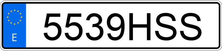 Numer rejestracyjny 5539HSS posiada SEAT LEON Numer rejestracyjny 5539HSS posiada SEAT LEON